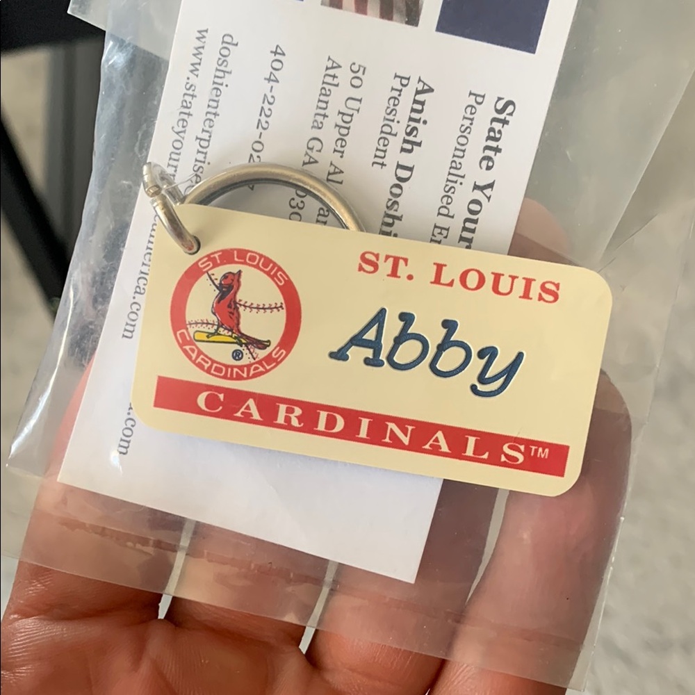 St. Louis Cardinals Abby Keychain